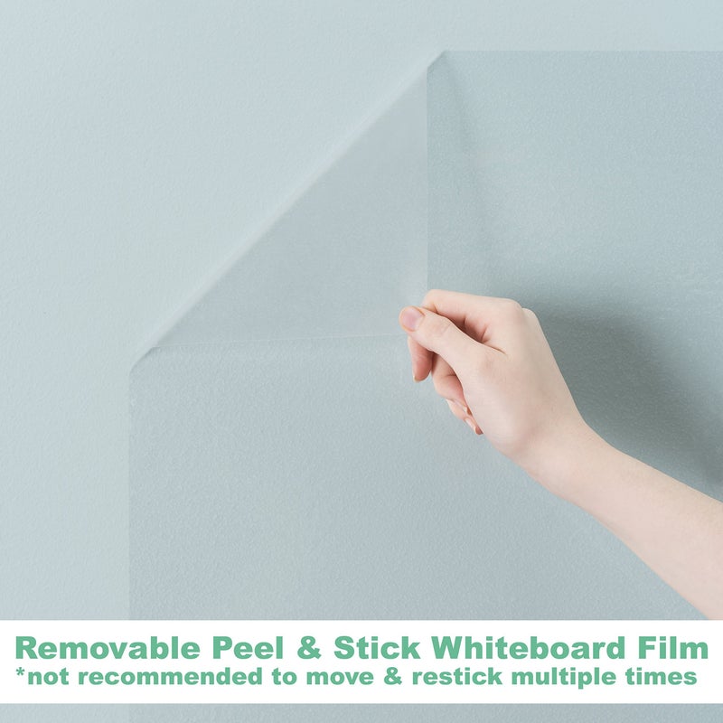 Think Board Clear Whiteboard Wall Sticker 24"x48" â€“ Self-Adhesive Transparent Dry Erase Surface â€“ Removable Message Board for Home, Office & Dorms â€“ Great for Planning, Brainstorming & Organization - Image 2
